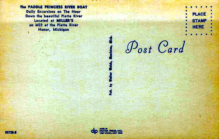The Paddle Princess River Boat - Postcards And Promo